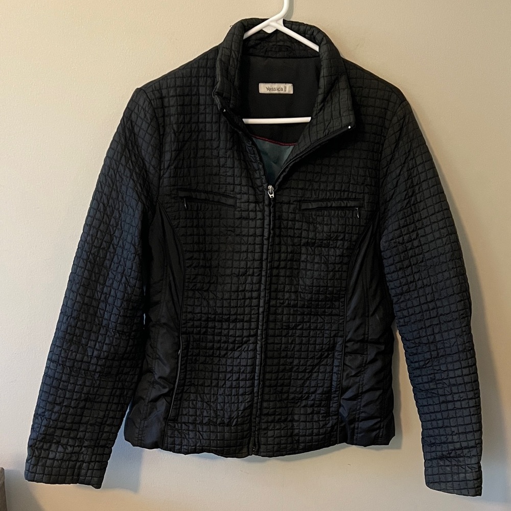 Yessica Black Quilted Jacket